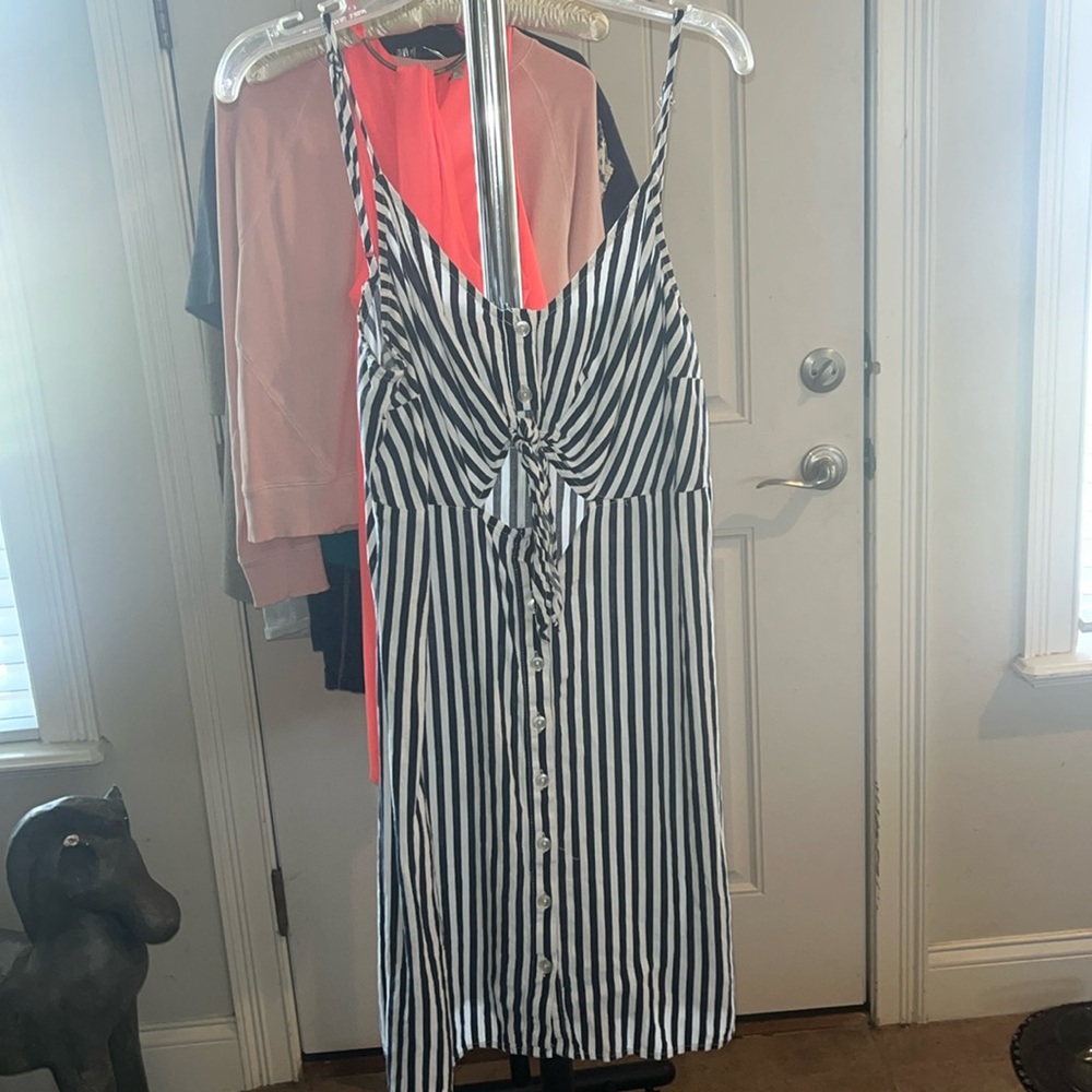 L.A. Hearts women’s striped dress size M .